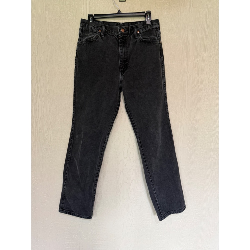 Vintage Wrangler Mens Black Denim Jeans Made in USA 32x30 Made in USA